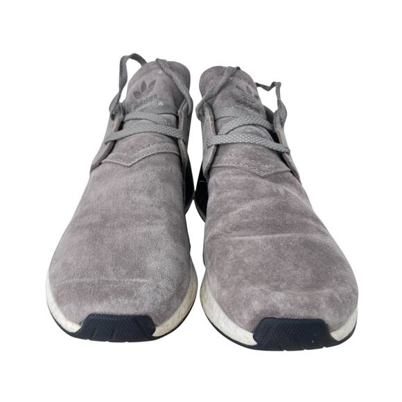 adidas Boost Running Shoes Men's 8.5 Gray Suede Athletic‎ Lace Up Low Top 675001 - Picture 6 of 11